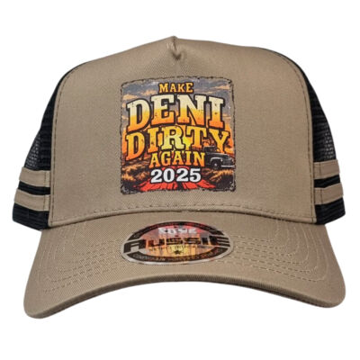 Khaki/Black Make DENI DIRTY Again 2025 Trucker Cap   Thumbnail